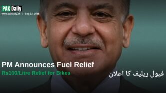 PM Shehbaz Sharif announces fuel relief scheme for motorcycles and rickshaws
