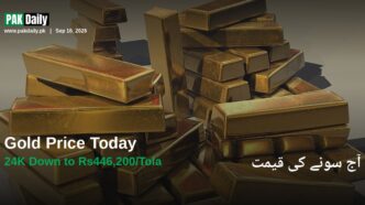 Stacked gold bullion bars representing Pakistan gold price update