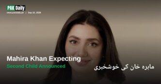 Mahira Khan smiling, announcing her second pregnancy