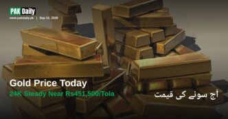 Stacked gold bullion bars representing gold prices in Pakistan