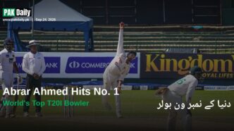 Abrar Ahmed bowling, Pakistan's new No.1-ranked ICC T20I bowler