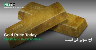 Stacked gold bars representing Pakistan's gold price update for September 30, 2026