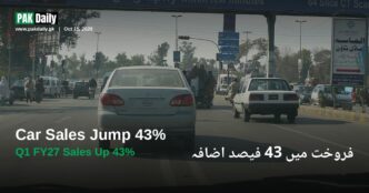 Toyota Corolla and other cars in Pakistani traffic, representing rising car sales in Pakistan
