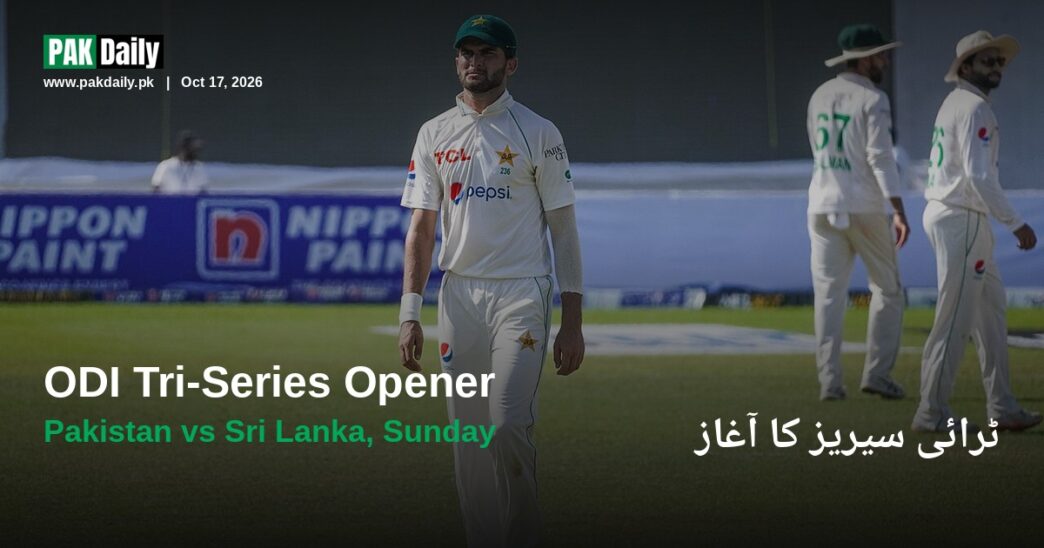 Pakistan captain Shaheen Shah Afridi walks on the field during a Test match against Sri Lanka