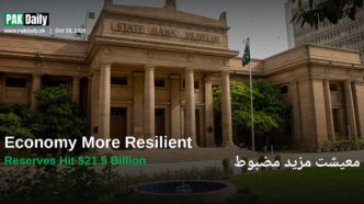 State Bank of Pakistan building in Karachi, symbolizing the central bank's economic resilience briefing to investors