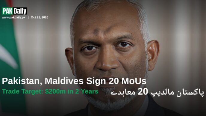 Maldivian President Mohamed Muizzu, whose state visit to Pakistan produced 20 bilateral MoUs