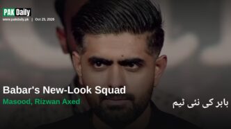 Babar Azam, who continues to captain Pakistan's Test squad after Shan Masood was dropped for the Sri Lanka series