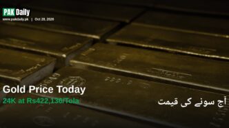 Stacked gold bullion bars representing Pakistan gold price update for Oct 28 2026