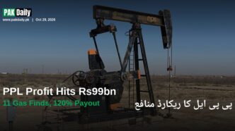 Oil pumpjack representing Pakistan Petroleum Limited gas and oil production