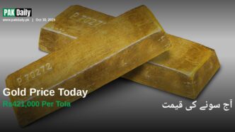 Stacked gold bullion bars illustrating Pakistan gold price update for October 30, 2026