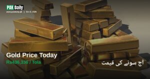 Stacked gold bullion bars representing Pakistan's gold price update